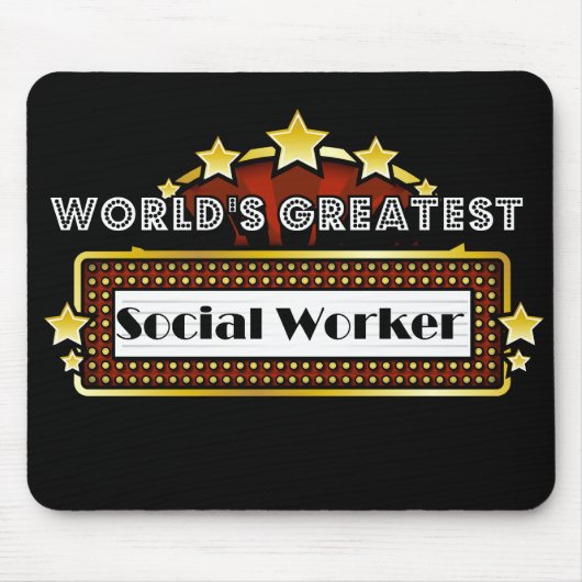 De grootste maatschappelijk werker ter wereld muismat (Voorkant)