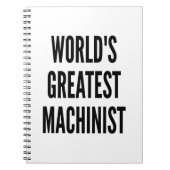 De grootste machinist ter wereld notitieboek (Voorkant)