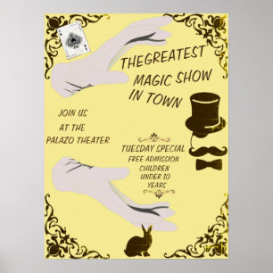 DE GROOTSTE MAGISCHE TOONT  STIJL POSTER