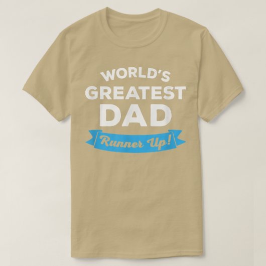 De grootste Mannen vader ter wereld loopt op grapp T-shirt (Design voorkant)