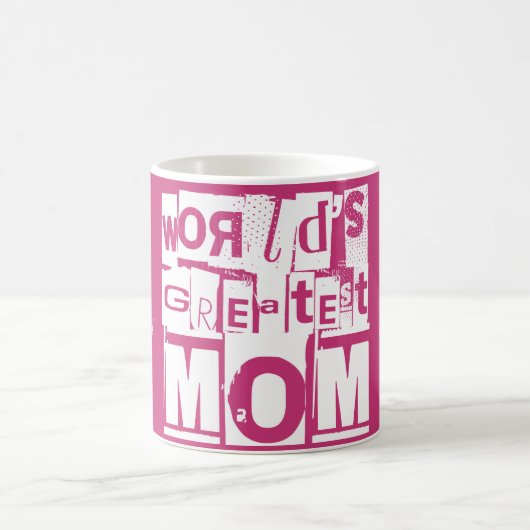 De grootste maptypografie ter wereld voegt naam of koffiemok (Center)