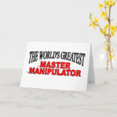 De grootste meestermanipulator ter wereld kaart (Gele Bloem)