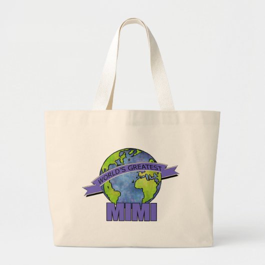 De grootste Mimi ter wereld Grote Tote Bag (Voorkant)