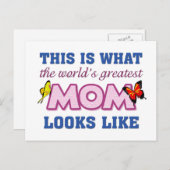De grootste moeder ter wereld briefkaart (Voorkant / Achterkant)