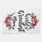 De grootste moeder ter wereld | Cadeau voor mam Theedoek (Horizontaal)