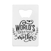 De grootste moeder ter wereld creditkaart flessenopener (Achterkant)