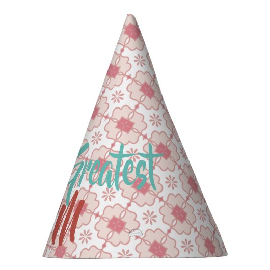 De grootste moeder ter wereld | Floral Pattern | A Feesthoedjes (Rechts)