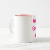 De grootste moeder ter wereld tweekleurige koffiemok (Voorkant links)