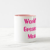 De grootste moeder ter wereld tweekleurige koffiemok (Center)