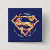 De grootste moeder ter wereld vierkante button 5,1 cm (Voorkant)