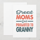 De grootste momen worden gepromoot aan oma's in Gr Bedankkaart (Voorkant / Achterkant)