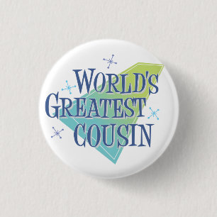 De grootste neef ter wereld ronde button 3,2 cm