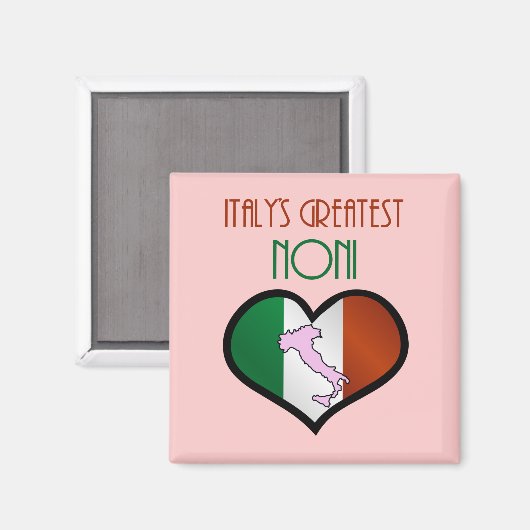 De grootste Noni van Italië Magneet (Voorkant / Achterkant)