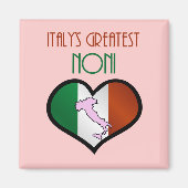 De grootste Noni van Italië Magneet (Voorkant)