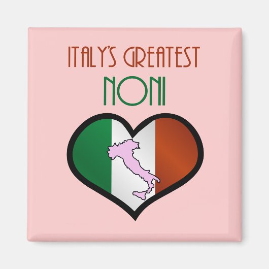 De grootste Noni van Italië Magneet (Voorkant)