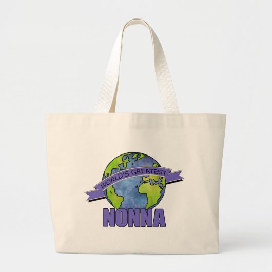 De grootste nonna ter wereld grote tote bag (Voorkant)