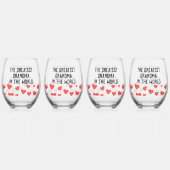 De grootste oma in de wereld gewoonte wijnglas zonder voet (Achterkant)