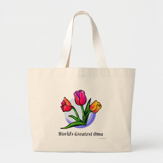 De grootste oma ter wereld grote tote bag (Voorkant)