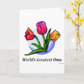 De grootste oma ter wereld kaart (Gele Bloem)