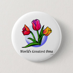 De grootste oma ter wereld ronde button 5,7 cm
