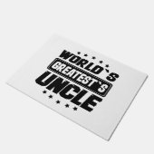 De grootste oom van de wereld deurmat (Schuin)