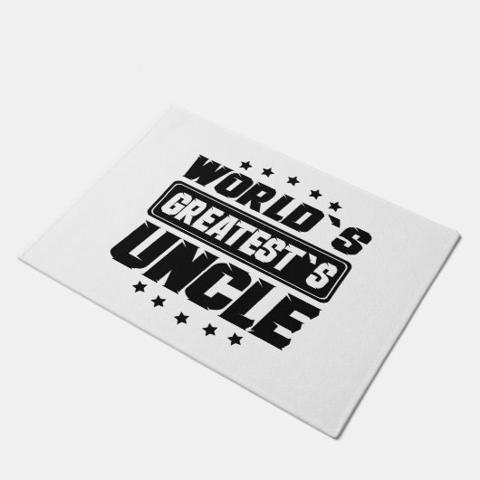 De grootste oom van de wereld deurmat (Schuin)