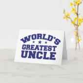 De Grootste Oom van de wereld Kaart (Gele Bloem)