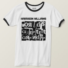 De grootste opa-kool moderne zwarte tekst ter were t-shirt