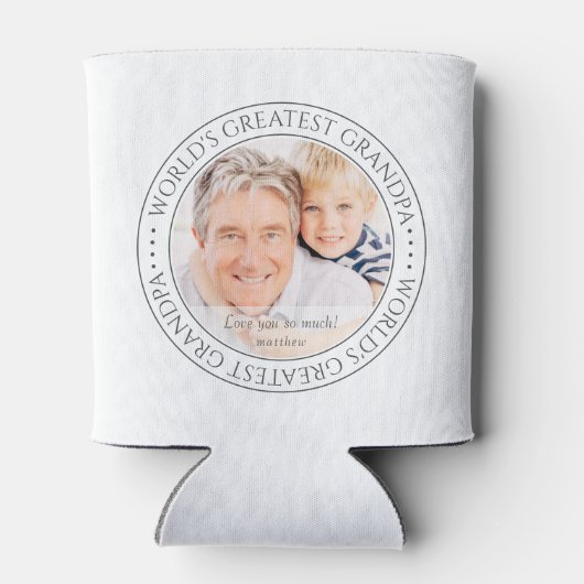 De grootste opa Moderne Klassieke foto ter wereld Blikjeskoeler (Achterkant)