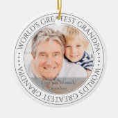 De grootste opa Moderne Klassieke foto ter wereld Keramisch Ornament (Voorkant)