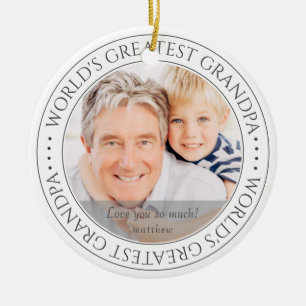 De grootste opa Moderne Klassieke foto ter wereld Keramisch Ornament