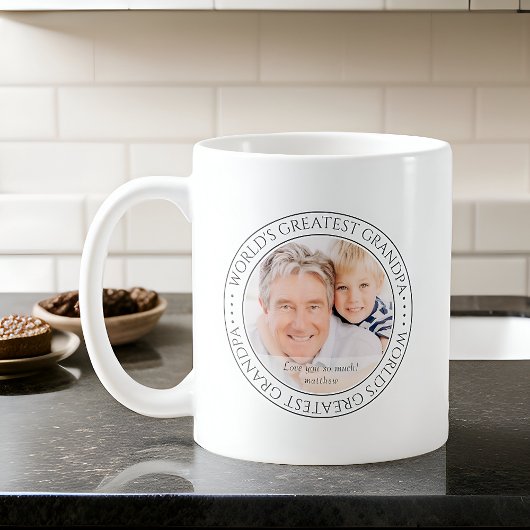 De grootste opa Moderne Klassieke foto ter wereld Koffiemok
