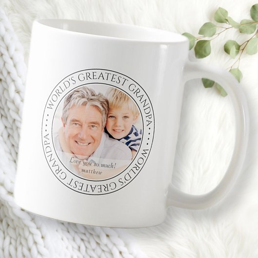 De grootste opa Moderne Klassieke foto ter wereld Koffiemok