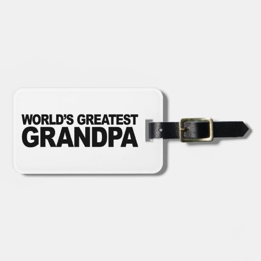 De Grootste Opa van de wereld Bagagelabel (Voorkant horizontaal)