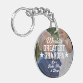De grootste opa van de wereld de Dag van de Vader  Sleutelhanger (Voorkant Links)