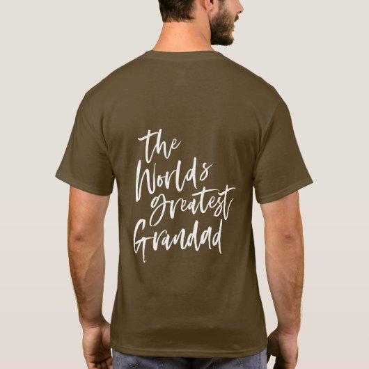 De grootste opa van de wereld t-shirt (Achterkant)