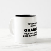 De grootste opa van de wereld tweekleurige koffiemok (Voorkant links)