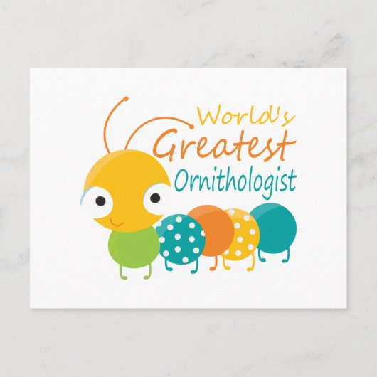 De grootste ornitholoog ter wereld briefkaart (Voorkant)