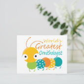 De grootste ornitholoog ter wereld briefkaart (Staand voorkant)