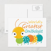 De grootste ornitholoog ter wereld briefkaart (Voorkant / Achterkant)