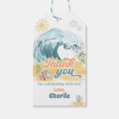 De grootste overlevingspartij van de eerste verjaa cadeaulabel (Voorkant)