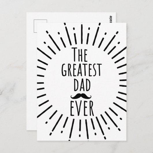 De grootste pap ooit snor briefkaart (Voorkant / Achterkant)