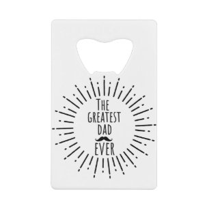 De grootste pap ooit snor creditkaart flessenopener