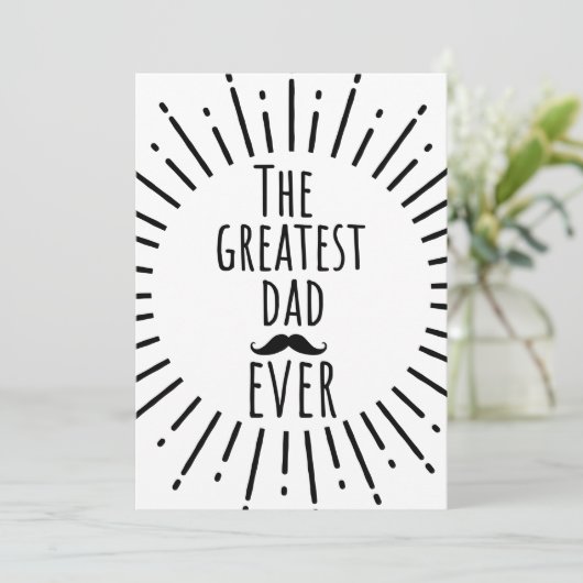 De grootste pap ooit snor kaart (Staand voorkant)