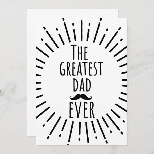 De grootste pap ooit snor kaart (Voorkant / Achterkant)