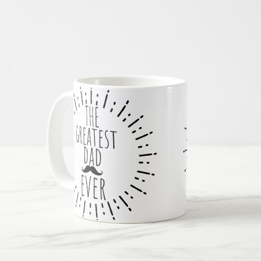 De grootste pap ooit  snor koffiemok (Voorkant links)