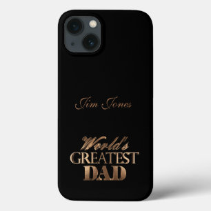 De grootste pap ter wereld: elegante zwarte en gou Case-Mate iPhone case