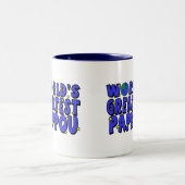 De grootste pap ter wereld tweekleurige koffiemok (Center)