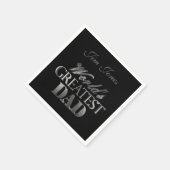 De grootste pap van de wereld: Elegant Black Silve Servet (Hoek)