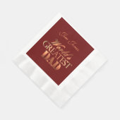 De grootste pap van de wereld: Elegant Red Metalli Servet (Hoek)